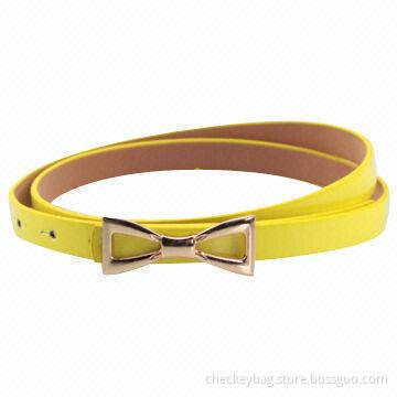 Women's belts with alloy buckles